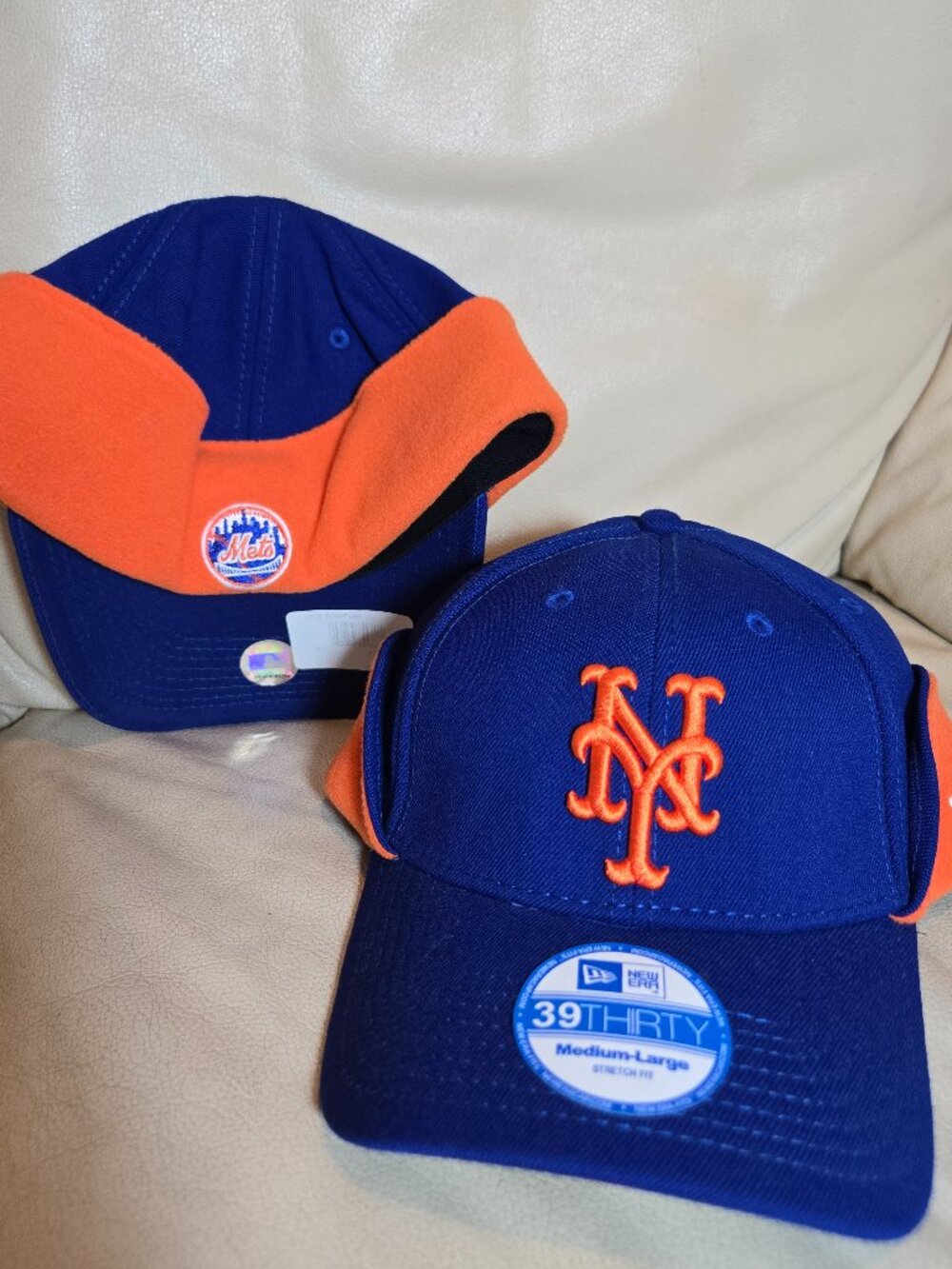 NewEra NewYork METS 39THIRTY Down Flap Authentic On-Field Stretchfit M/L